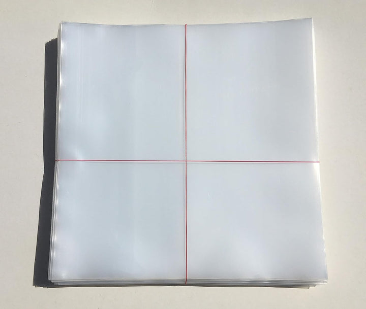 LP Schutzhüllen, 12'', 100 µm, 500 Stück, Vinyl Schallplatten Cover Aussenhüllen, LD