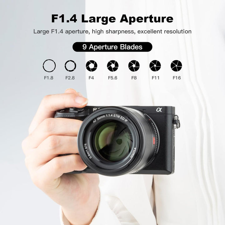 VILTROX 56mm F1.4 Autofokus Objektive APS-C für Sony E Mount Kamera Objektive Standard Camera Lenses