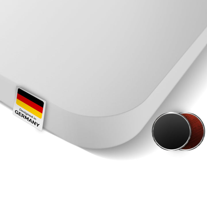 DESQUP Tischplatte | 2,5 cm Massive Weiss Schreibtischplatte 140x70 cm | ideale Holzplatte für den h