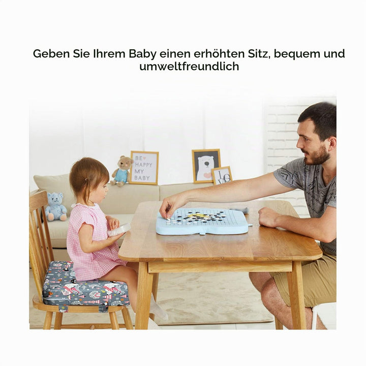 Zicac Sitzerhöhung Baby Tragbar Sitzkissen Cartoon Design für Kinder (Grau), Grau
