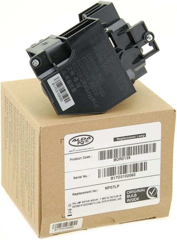 Alda PQ Professionell, Beamerlampe kompatibel mit NP07LP für NEC NP400 NP500 NP500W NP600 NP300 NP41