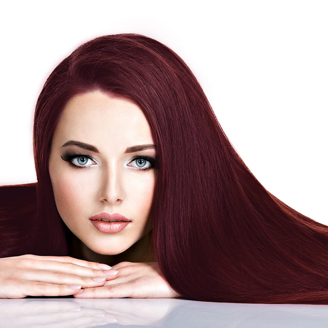 hair2heart Extensions Echthaar Bondings Glatt - 150 Strähnen 0.5g 60cm Burgundy 