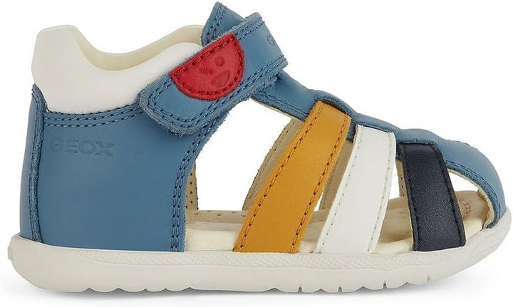 Geox Baby-Jungen B Macchia Boy Sandal 18 EU Avio Multicolor, 18 EU Avio Multicolor