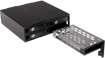 StarTech.com 4x Festplatten Wechselrahmen für 2,5 Zoll SATA / SAS Laufwerke - Mobile Rack Backplane