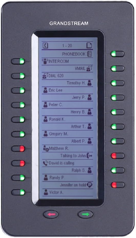 Grandstream Networks GXP2200EXT IP add-on Module Black 20 Buttons
