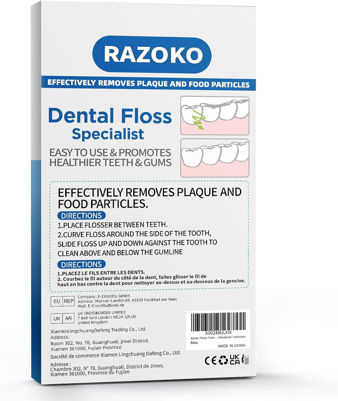 Dental Floss Picks High Pull Toothpicks Sticks,Professional Clean Floss Picks,Unflavored Disposable