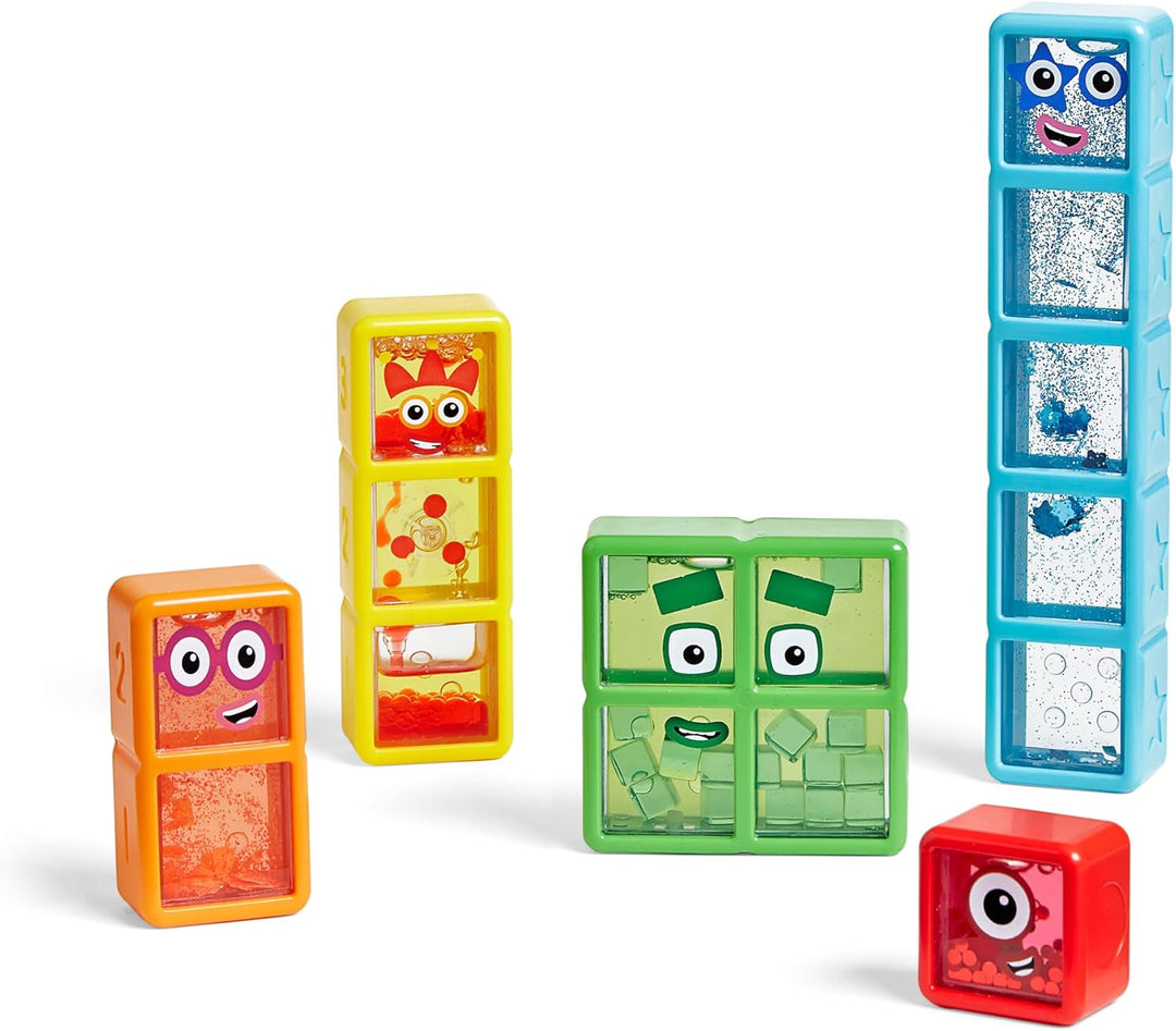 Learning Resources Numberblocks Eins bis Fünf Sinnesflaschen, Spielzeug für 3-jährige Jungen und Mäd