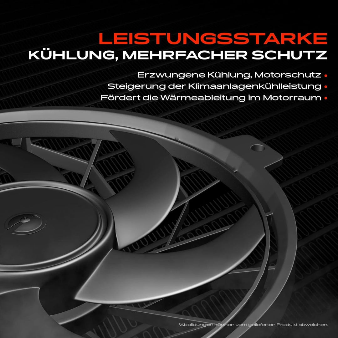 Frankberg Kühlerlüfter Ventilator Motorkühlung Kompatibel mit Astra H A04 1.2L 2005-2010 Astra H L48