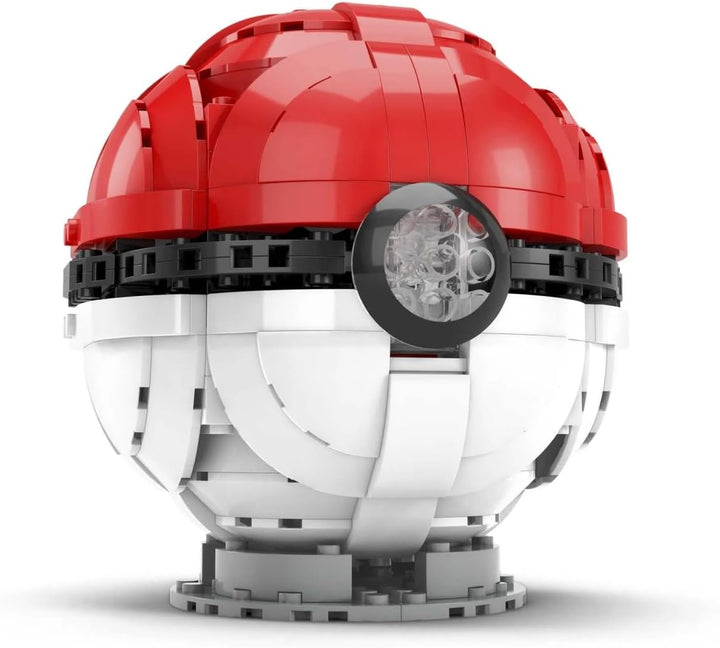 MEGA Pokémon - Jumbo Poké Ball-Bauset, leuchtende Herausforderung mit 303 Bausteinen, für Kinder ab