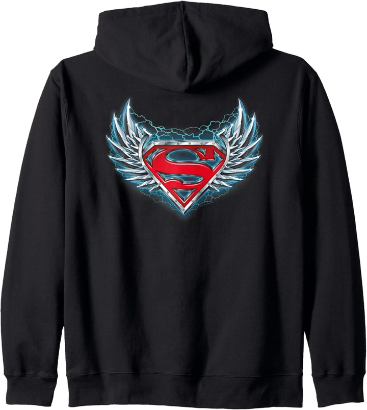 Superman Steel Wings Logo Kapuzenjacke