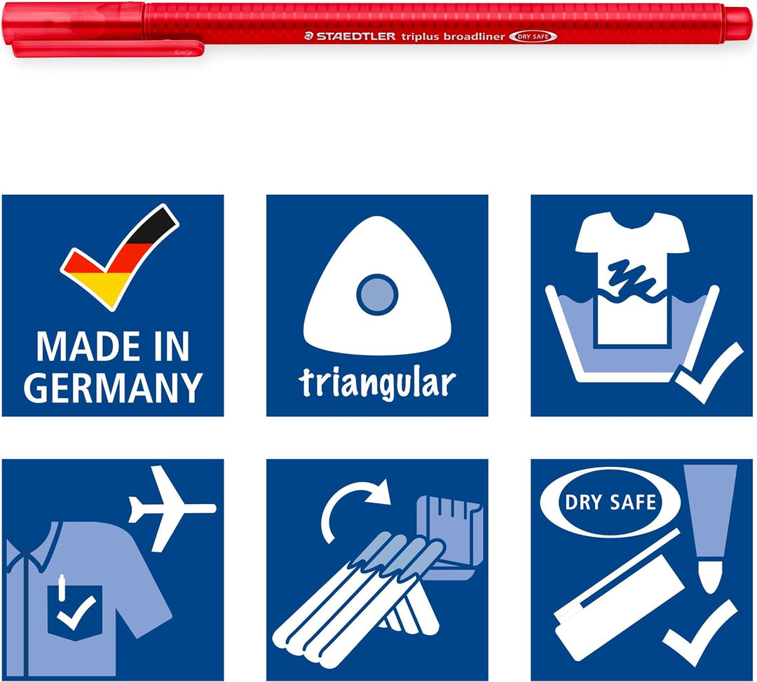 Staedtler Triplus Broadliner Pens 10/Pkg-