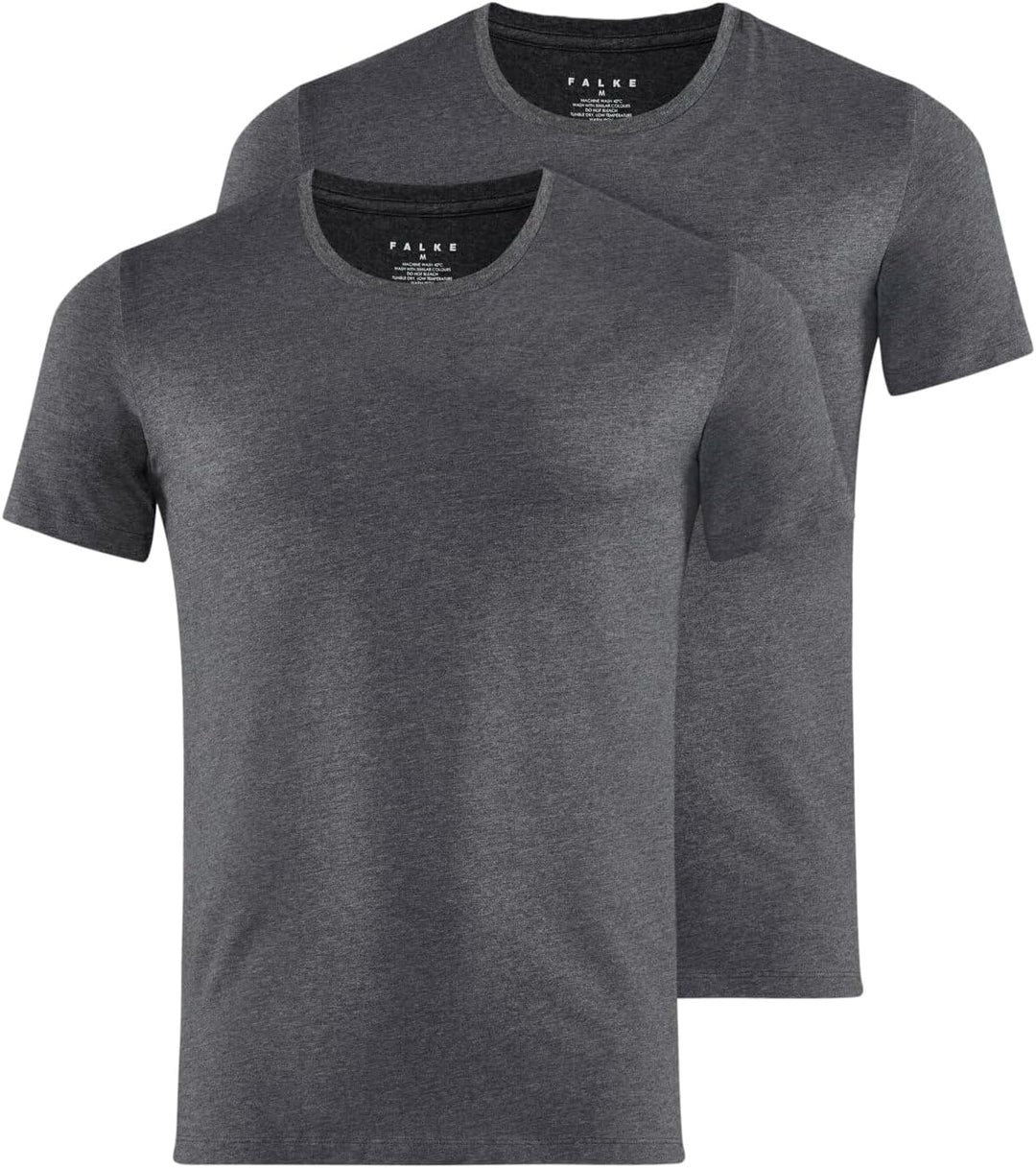 FALKE Herren Daily Comfort 2-Pack Round Neck Unterwäsche bequemes Unterhemd hautfreundlich Kurzarm m