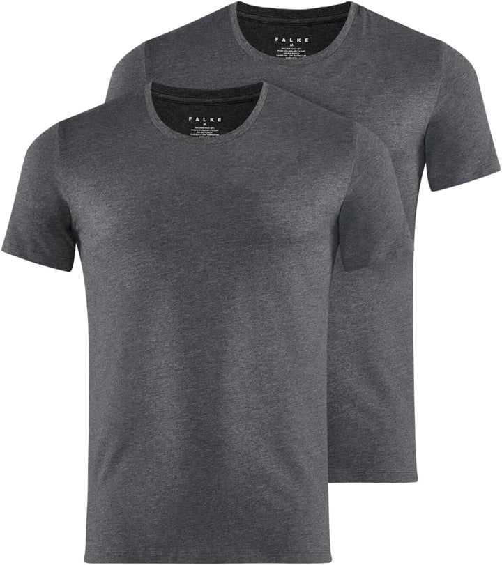 FALKE Herren Daily Comfort 2-Pack Round Neck Unterwäsche bequemes Unterhemd hautfreundlich Kurzarm m