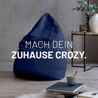 Lumaland Sitzsack Luxury 60x45cm | Microvelours Beanbag mit extra weichem & robustem Stoff | Für Erw