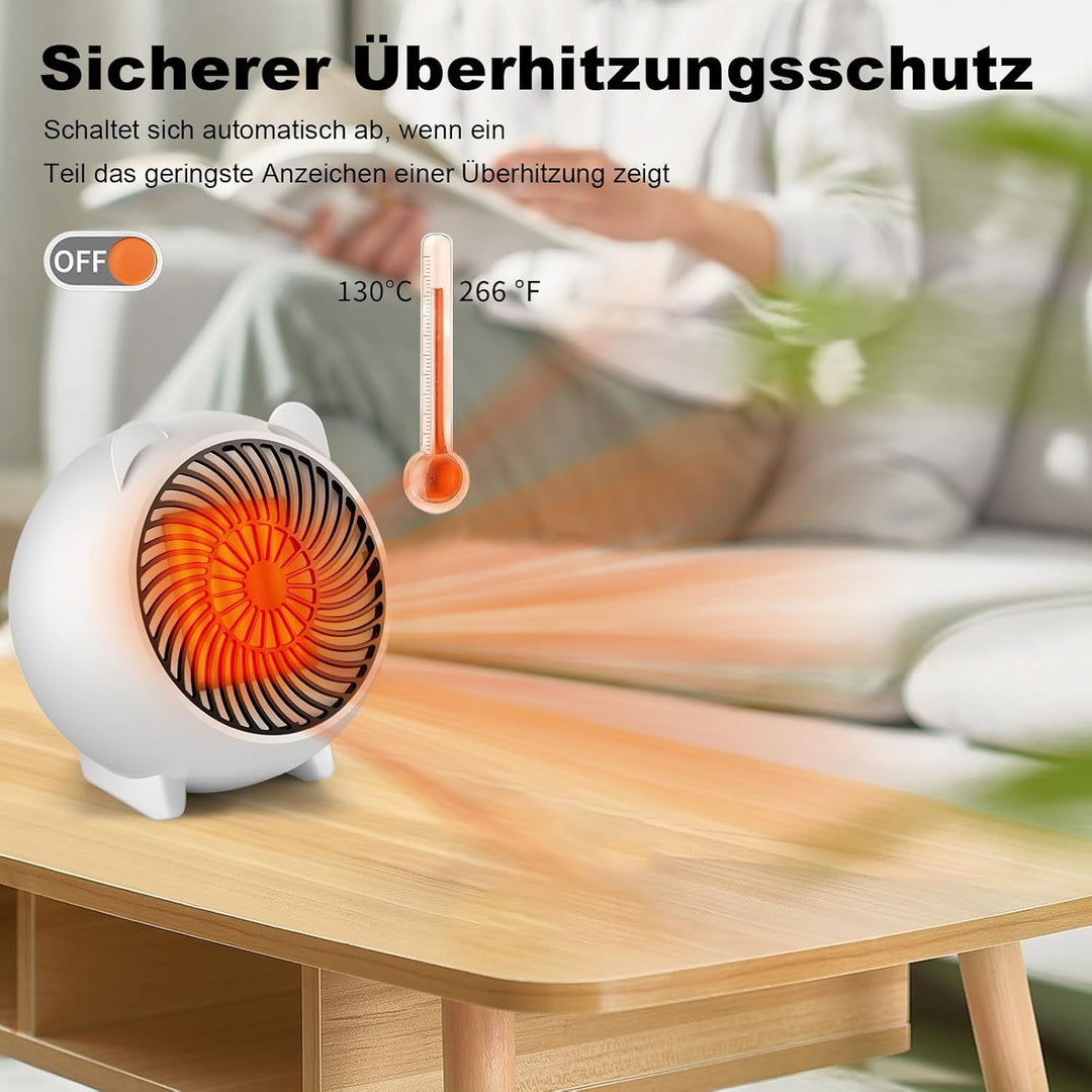 Mursche Heizlüfter energiesparend heizgeräte elektrisch - Heizung leise PTC Keramik heizstrahler inn