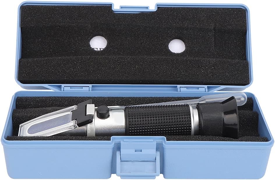 Konzentrationsprüfgerät, genaues Refraktometer, Brix-Messgerät, 0-32% Material Aluminium mit Tropfer