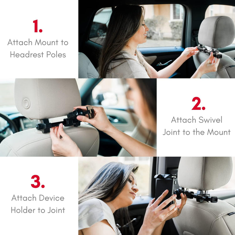 Macally HRMOUNTPROB KFZ-Halterung für Apple iPad Pro/Air/Mini, Tablets, Nintendo Switch, iPhone, Sma