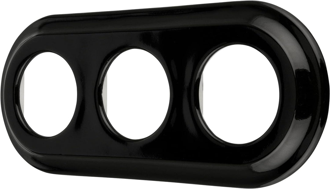 Porzellan Retro Rahmen 3-fach, Serie PR1 schwarz
