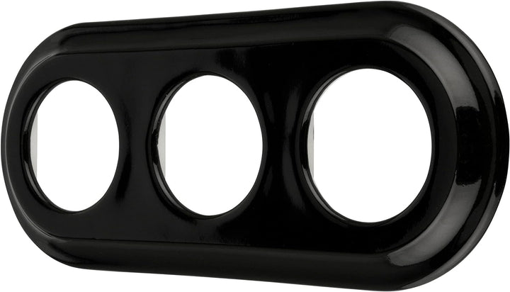 Porzellan Retro Rahmen 3-fach, Serie PR1 schwarz