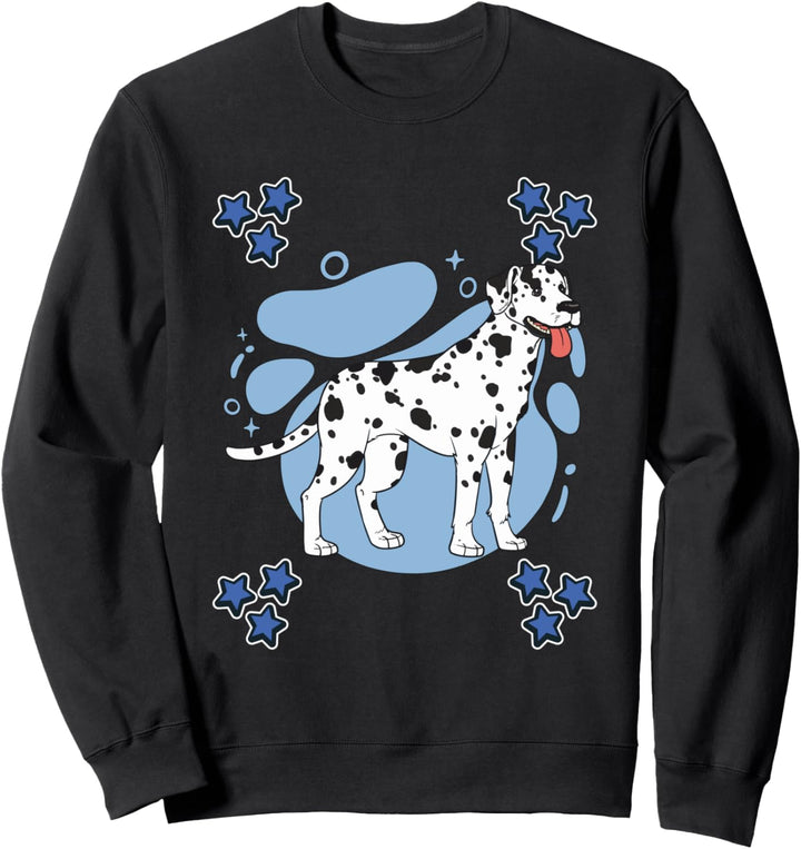 Herren Dalmatiner Zeichnung Sterne Jungen Dalmatiner Sweatshirt