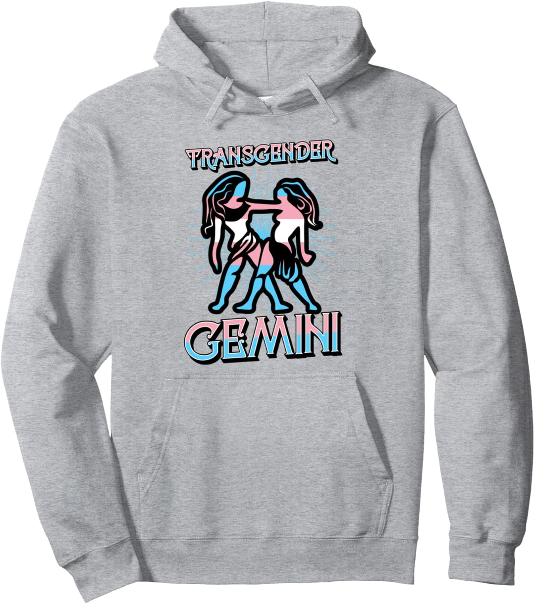 Transgender Gemini Sternzeichen Trans Horoskop LGBTQ Pride Pullover Hoodie