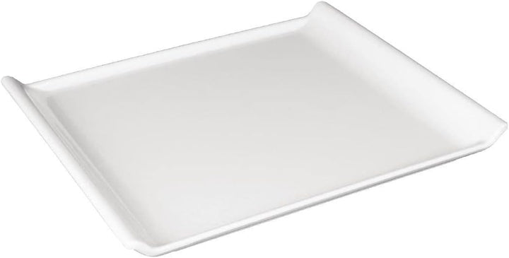 Kristallon Melamine Platter White - 300x250x25mm 25(H) x 300(W) x 250(D)mm, 25(H) x 300(W) x 250(D)m