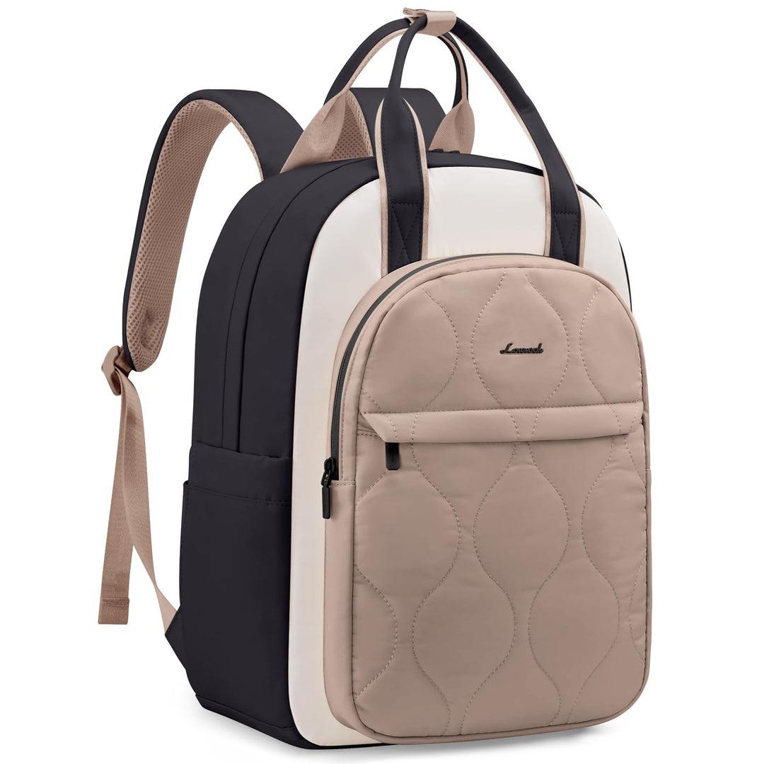 LOVEVOOK Rucksack Damen, Laptop Rucksäcke Schulrucksack Teenager Mädchen, Leicht Puffer Backpack Wom