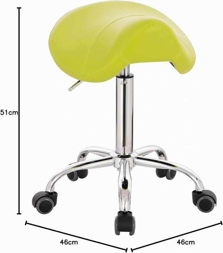 1stuff® Sattelhocker Pony - kompaktes Fusskreuz - gepolsterter Sitz - Höhe bis über 70cm - Rollhocke