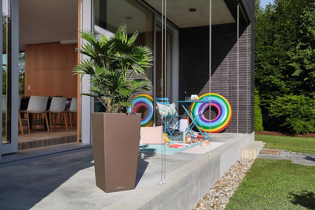 LECHUZA CUBICO Color 40 muskat 13151 Muskat 39.5x39.5x75.5 cm, Muskat 39.5x39.5x75.5 cm