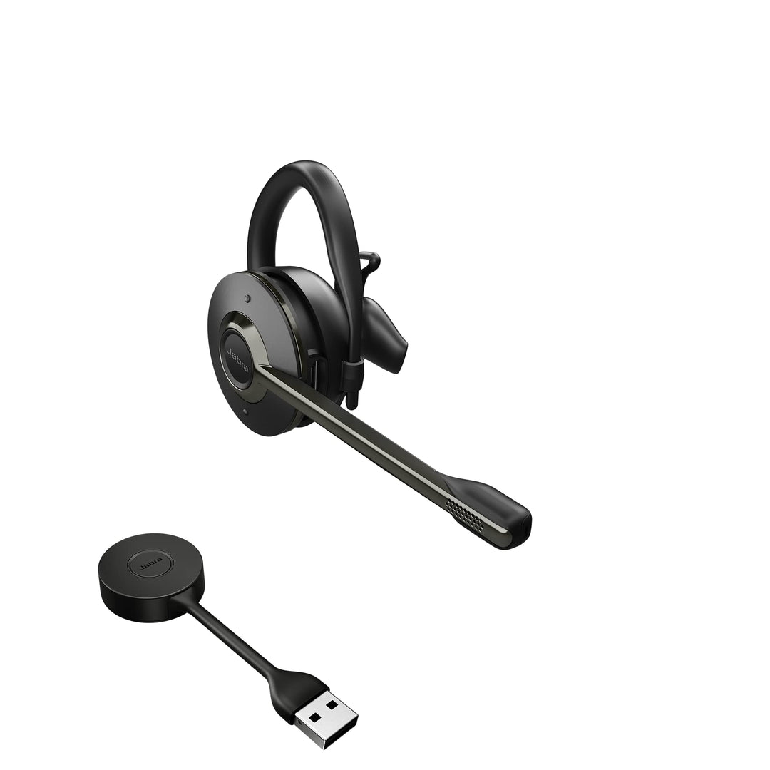 Jabra Engage 55 Schnurloses, Convertibles Headset mit EarHook, Kopf- und Nackenbügel und Link 400 US