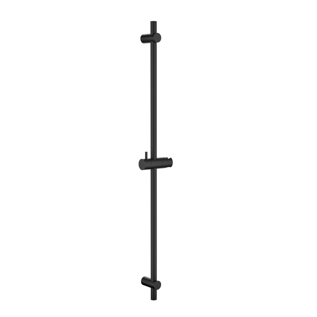 DETBOM Duschstange Schwarz 90cm, Edelstahl Brausestange mit Duschkopfhalterung 360°Drehbar,Duschstan