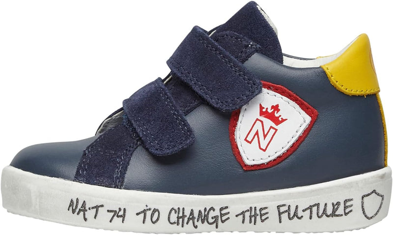 Naturino Baby-Jungen Korey 2 High Vl Gymnastikschuh 21 EU Blau, 21 EU Blau