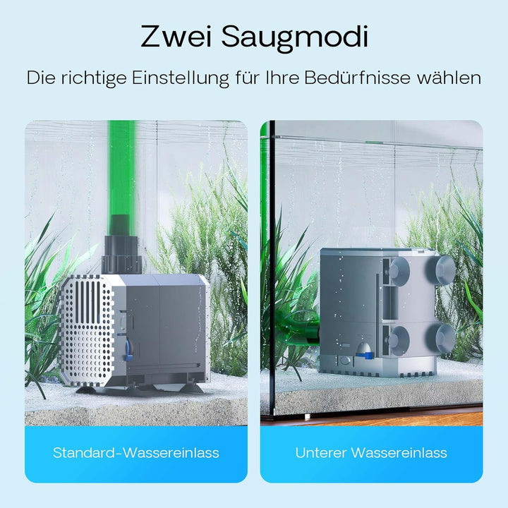 SunSun CHJ-600 ECO Aquarium Pumpe 600 l/h 8 W Aquariumpumpe mit regulierbarem Durchfluss für kleines
