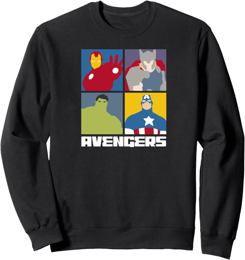 Marvel Avengers Assemble IronMan Hulk Thor Cap 4 Box Sweatshirt
