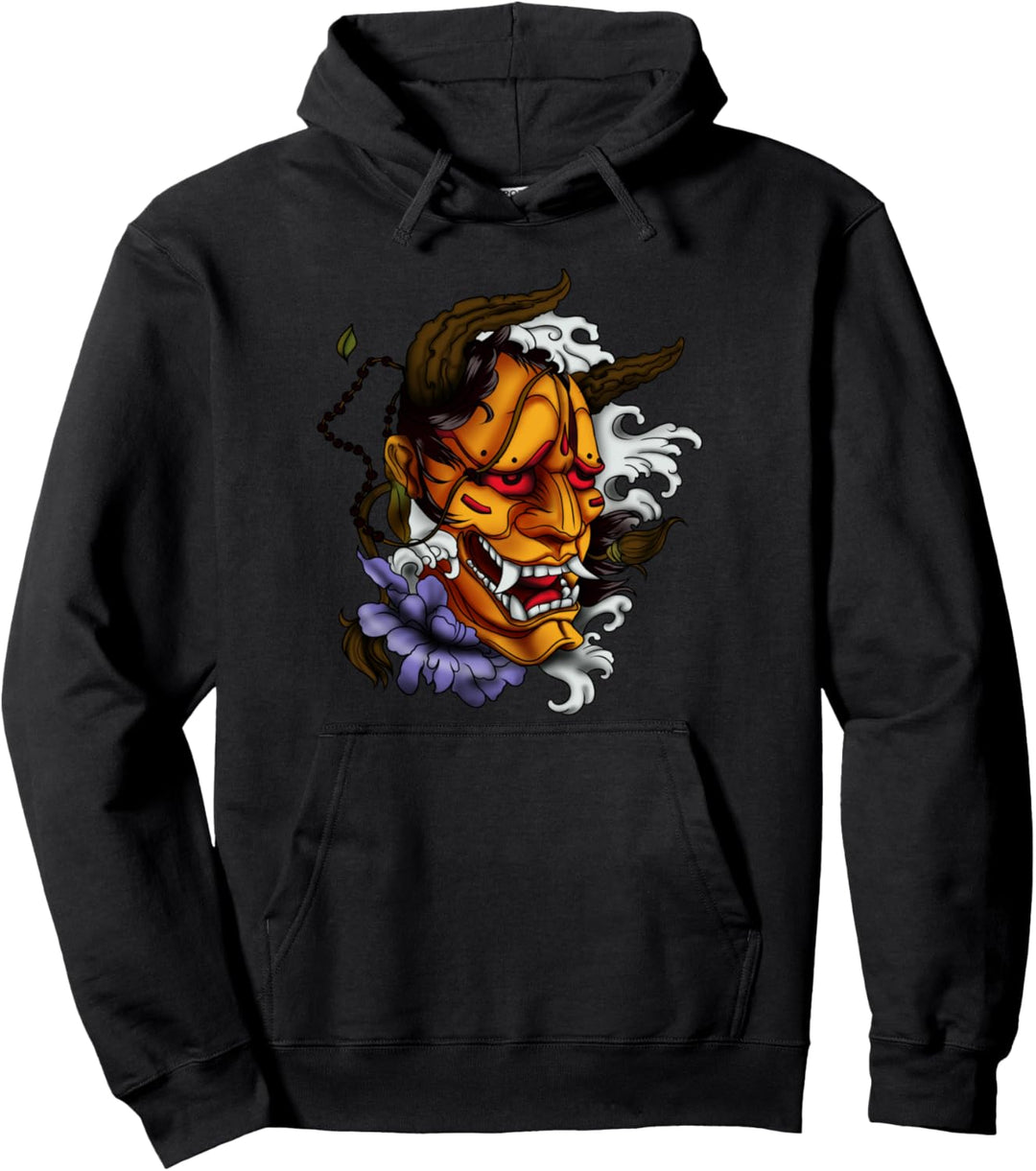 Oni Dämon Japanischer Teufel Pullover Hoodie