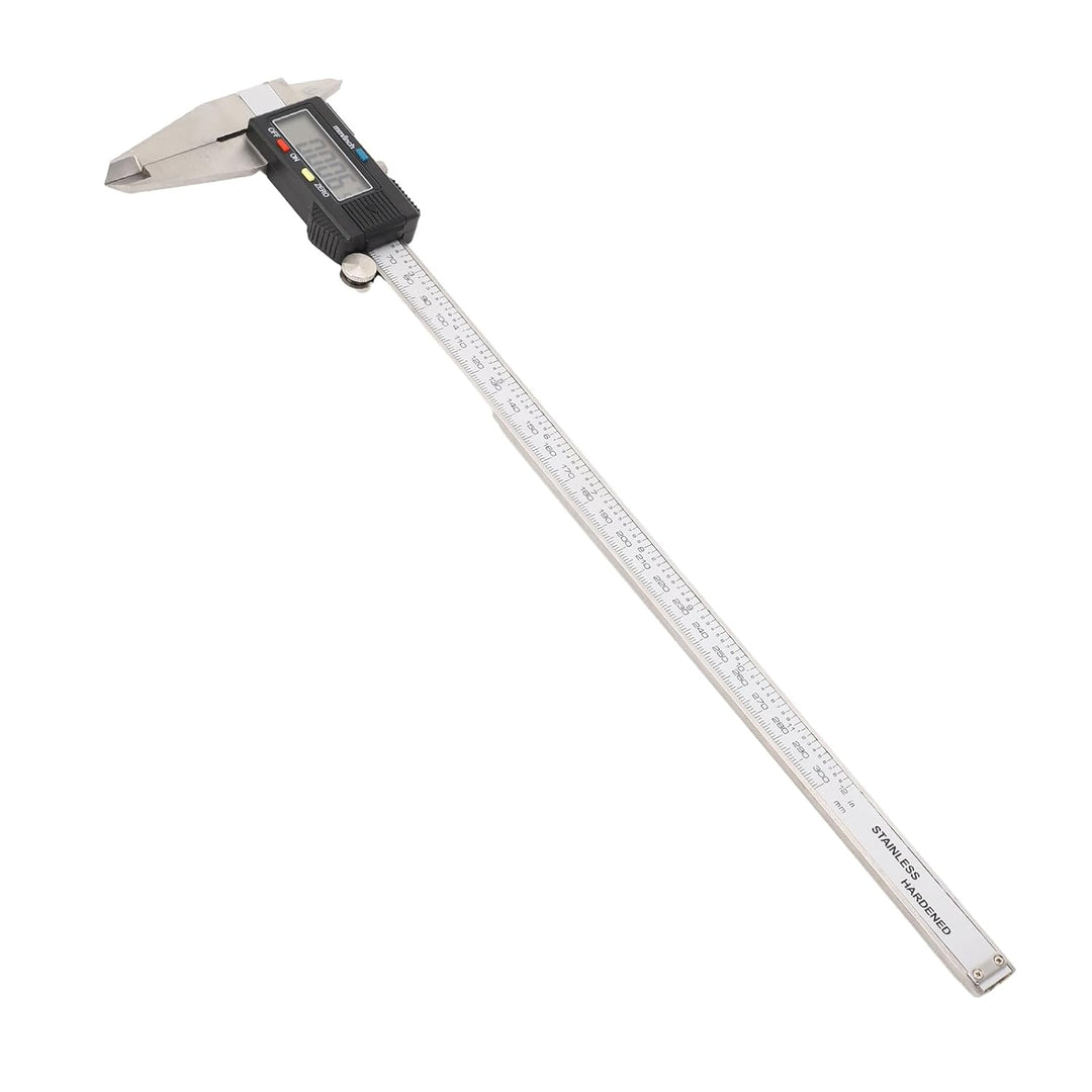 Digitale Schieblehre 12 Zoll 300mm aus gehärtetem Edelstahl, LCD Display, Messbereich 0-300mm, für p