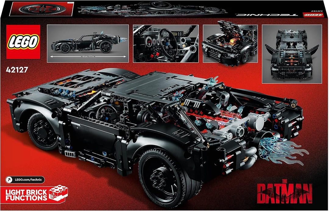 LEGO 42127 Technic BATMANS BATMOBIL Spielzeugauto, Modellauto-Bausatz aus dem Batman-Film von 2022 m