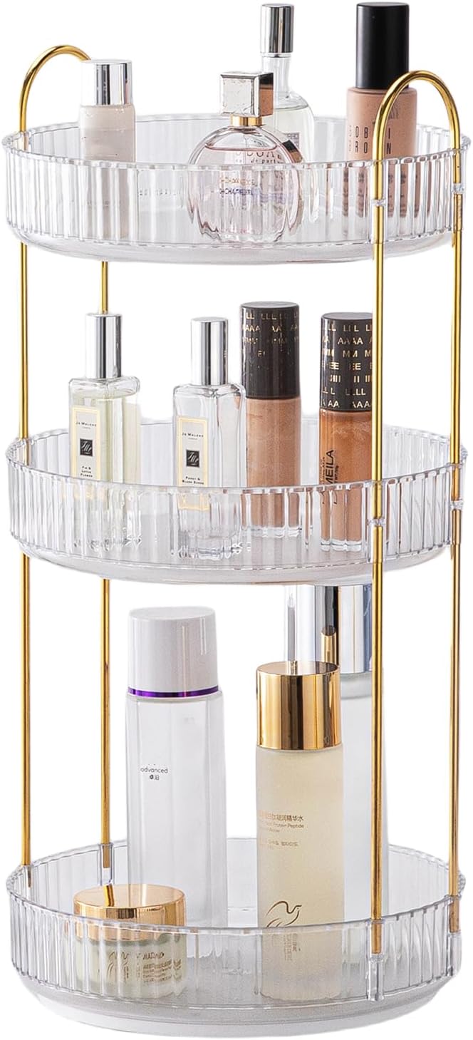 CESTATIVO Make Up Organizer, 360° Drehbar Kosmetik Organizer, Beauty Organizer, Hautpflege Organizer