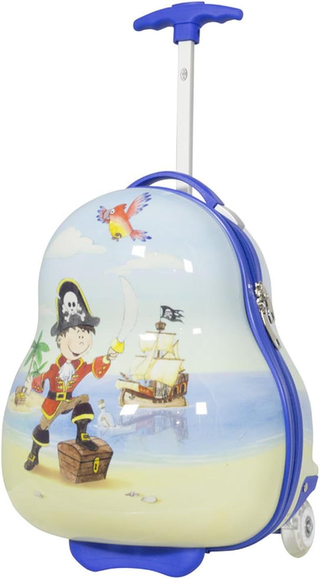 Reise Koffer Trolley für Kinder Mädchen Jungen mit Stabiler Hartschale aus Polycarbonat und tollem M