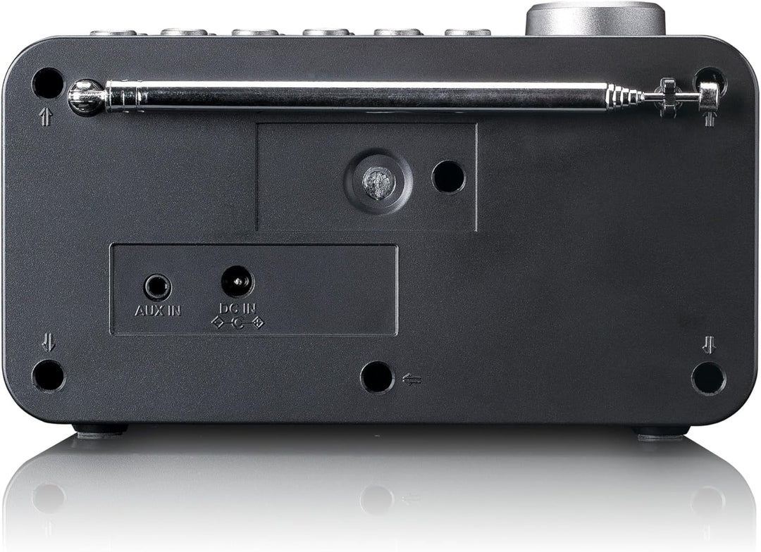 Lenco CR-625BK Radiowecker mit DAB+/FM, 2,4" Farbdisplay dimmbar, Doppelalarm, Sleeptimer, Schlummer
