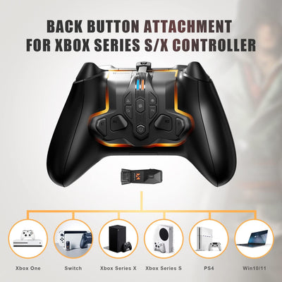 Paddles für Xbox Series S/X Controller,Rücktasten Ansatzstück mit 4 Paddeln kompatibel mit Xbox Seri