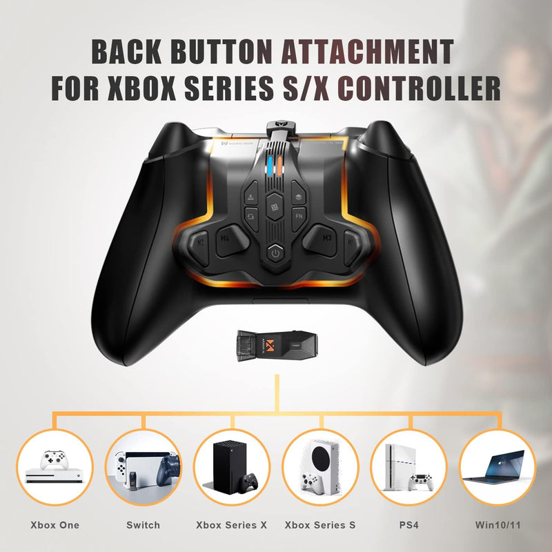 Paddles für Xbox Series S/X Controller,Rücktasten Ansatzstück mit 4 Paddeln kompatibel mit Xbox Seri