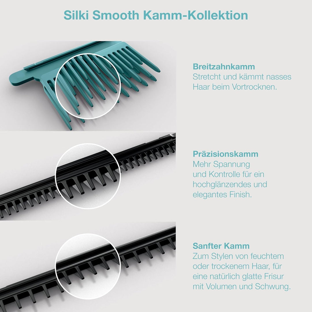 Shark SilkiPro Straight Glätteisen + Haartrockner in einem mit hitzebeständiger Aufbewahrungsbox – T