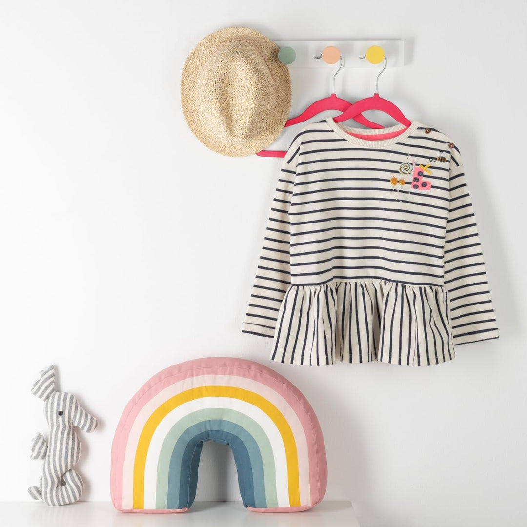 Laleni Kinderkleiderbügel 50 Stück mit Samtbezug - platzsparende Kleiderbügel Kinder - 360° drehbare