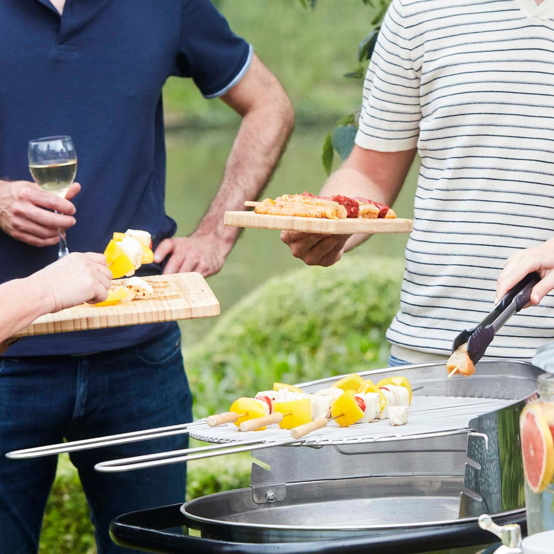 Barbecook Grillrost rund 43cm mit Zwei festen Handgriffen fur Optima/Loewy 45, Edelstahl