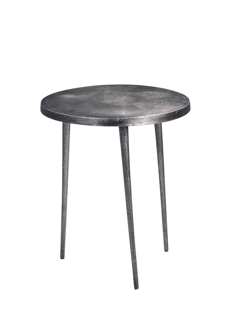 M2 Kollektion Casandra 1 Couchtisch/Beistelltisch/Tischset, Metall, grau, Durchmesser 40cm, Höhe 46c