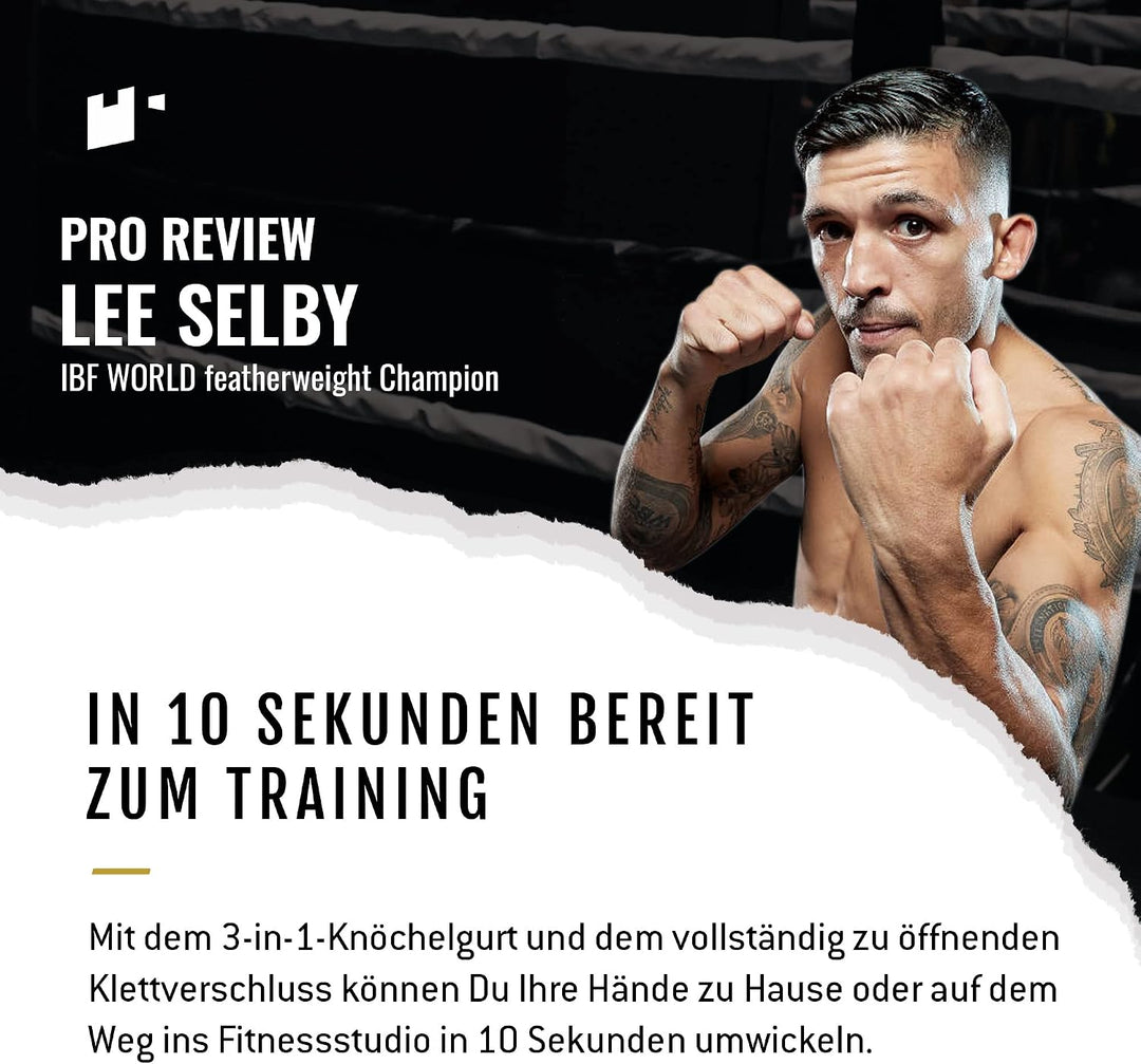Fortress Boxing Bandagen – T1 Fastwraps für Kickboxen, Muay Thai, MMA – patentiertes Design Handband