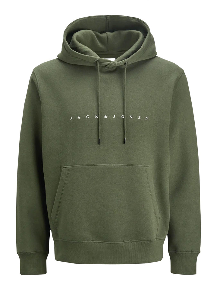 JACK & JONES Herren Hoodie Kapuzenpullover JJESTAR JJ Sweat Hood - Relaxed Fit XS Dusty Olive, XS Du