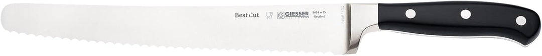 GIESSER seit 1776 - Made in Germany - scharfes Universalmesser geschmiedet 25 cm Wellenschliff BestC