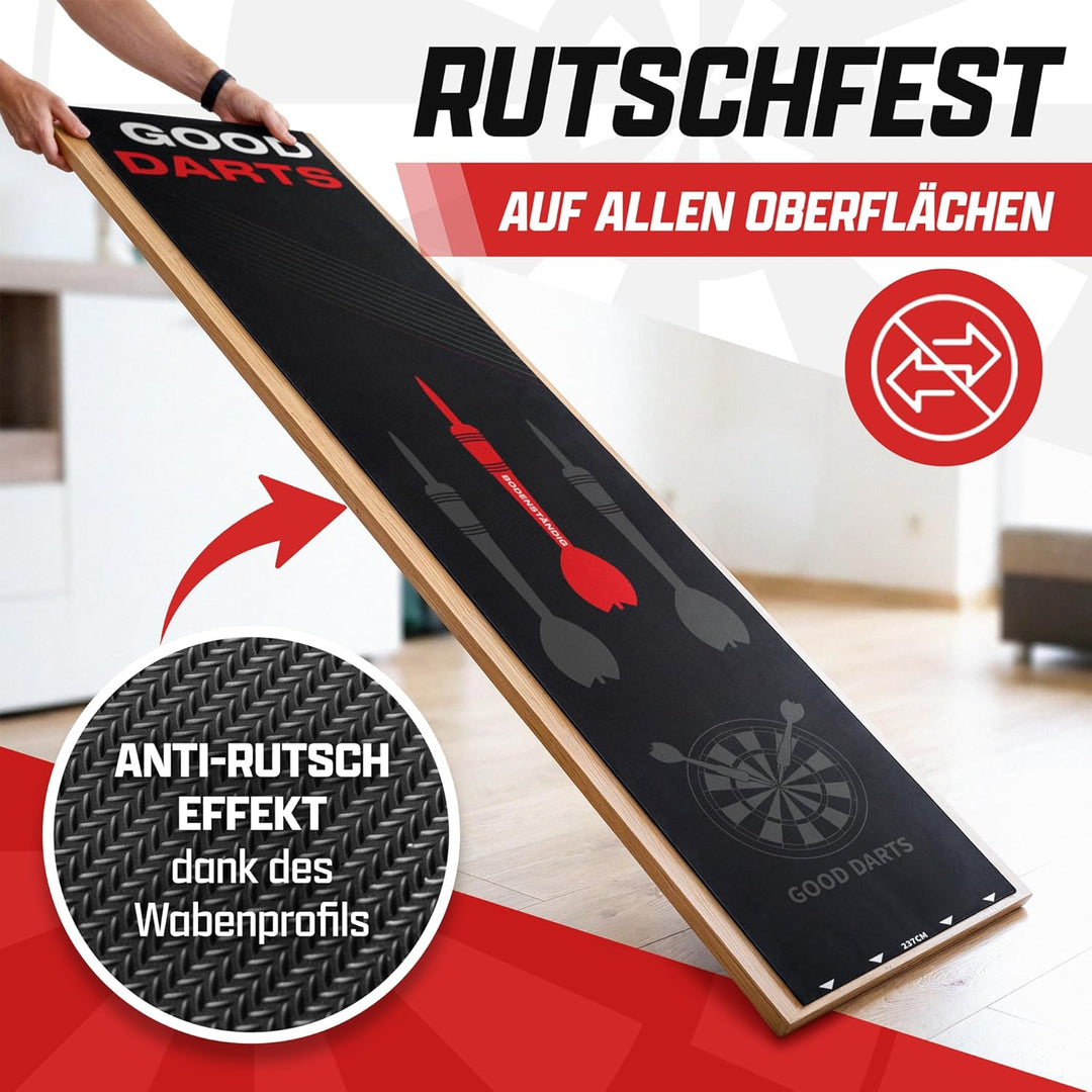 Wurfmatte für Darts mit Abwurflinie, Punkteleiste & Schutz Modern, Modern